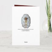 Kind Jezus, Antiek kerstpapier Feestdagen Kaart (Achterkant)