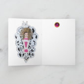 Kind Jezus, Antiek kerstpapier Feestdagen Kaart (Binnen)