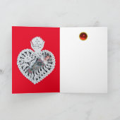 Kind Jezus, Antiek kerstpapier Feestdagen Kaart (Binnen)