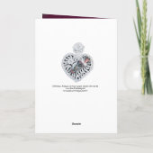 Kind Jezus, Antiek kerstpapier Feestdagen Kaart (Achterkant)