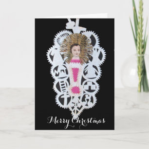 Kind Jezus, Antiek kerstpapier Feestdagen Kaart