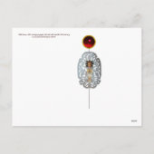 Kind Jezus, Antiek kerstpapier Feestdagenkaart (Achterkant)