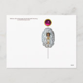 Kind Jezus, Antiek kerstpapier Feestdagenkaart (Achterkant)