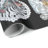 Kind Jezus, Antiek kerstpapier, zwart Cadeaupapier (Rol Hoek)