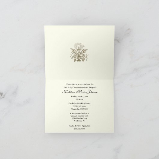 Kind Jezus Eucharistie Eerste Heilige Communie (Binnen)