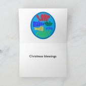 Kind Jezus met kinderen uit alle landen Feestdagen Kaart (Binnen)