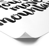 Kind, jij verzet bergen poster (Hoek)