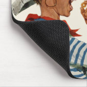  kind, jongen die pirate Parrot Bird speelt Muismat (Hoek)