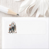 Kind, Jongen Pirate, Dog, Mirror, Buccaneer Etiket (Insitu)