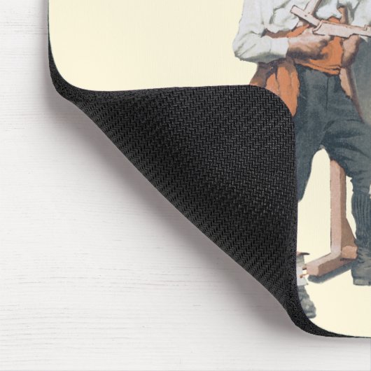  Kind, Jongen Pirate, Dog, Mirror, Buccaneer Muismat (Hoek)