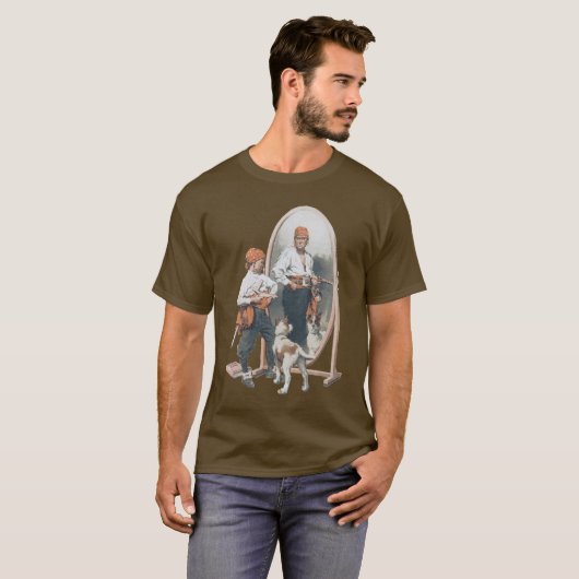  Kind, Jongen Pirate, Dog, Mirror, Buccaneer T-shirt (Voorkant volledig)