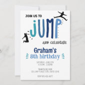 Kind Jump Trampoline Park Birthday Party Kaart (Voorkant)