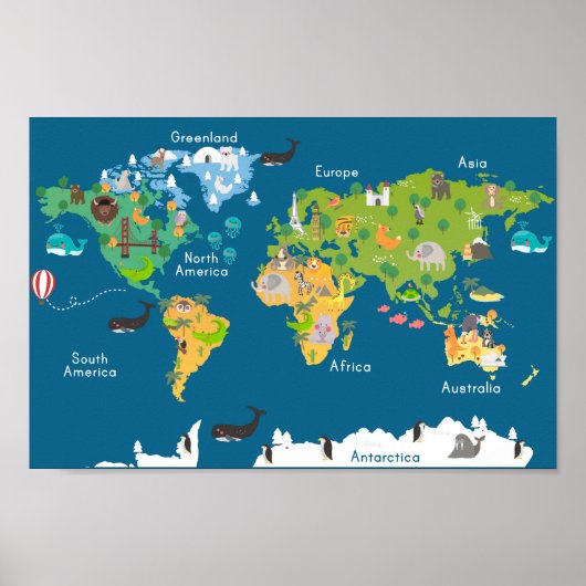 Kind Kaart Poster (Voorkant)