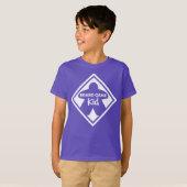 Kind kaartspel Shirt witte Lijsten (Voorkant volledig)