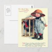 Kind & Kalkoen Briefkaart (Voorkant / Achterkant)