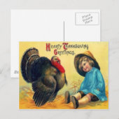 Kind & Kalkoen Briefkaart (Voorkant / Achterkant)