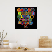 Kind kamer alfabet poster (Keuken)