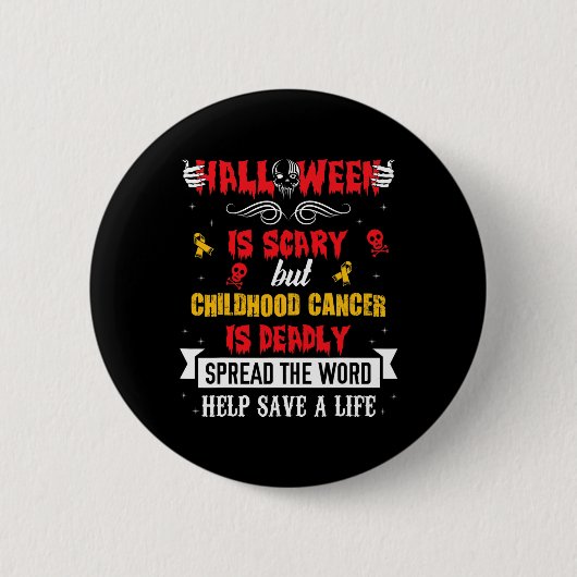 Kind Kanker Bewustzijn Lint S2 Ronde Button 5,7 Cm (Voorkant)