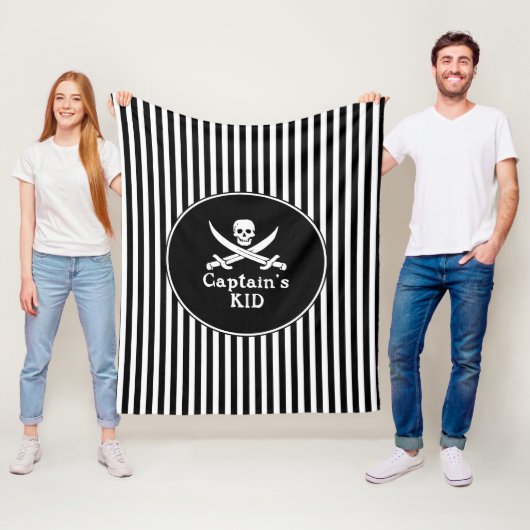 Kind kapitein fleece deken (In situ)