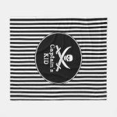 Kind kapitein fleece deken (Voorkant (Horizontaal))