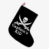 Kind kapitein grote kerstsok (Voorkant (Hangend))