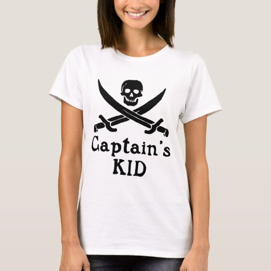 Kind kapitein t-shirt (Voorkant)