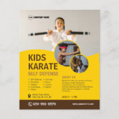 Kind Karate Class Custom Flyer (Voorkant)