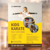 Kind Karate Class Custom Raamsticker (Vel 2)