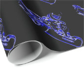 Kind Kart in blauw Cadeaupapier (Rol Hoek)