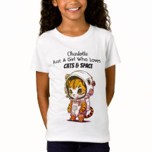 Kind Kat En Ruimteliefhebber Unieke Gepersonalisee
