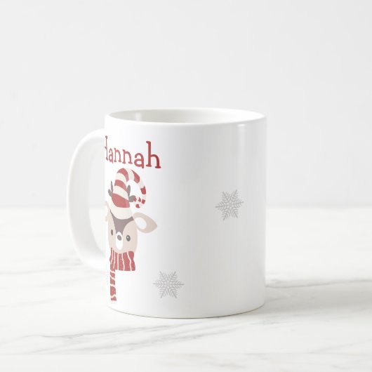 Kind Kerst Gepersonaliseerde Mok (Voorkant links)
