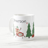 Kind Kerst Gepersonaliseerde Mok (Voorkant links)