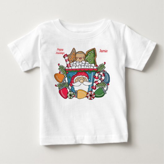 Kind Kerst T-shirt Personaliseer (Voorkant)