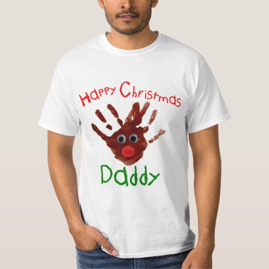 Kind kerstdruk T-shirt Rudolph reind (Voorkant)