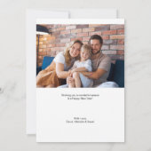 Kind Kerstkunst Vrolijk Kerstfeest Custom Photo Feestdagenkaart (Achterkant)