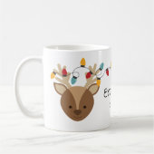 Kind Kerstverlichting Gepersonaliseerde Mok (Links)