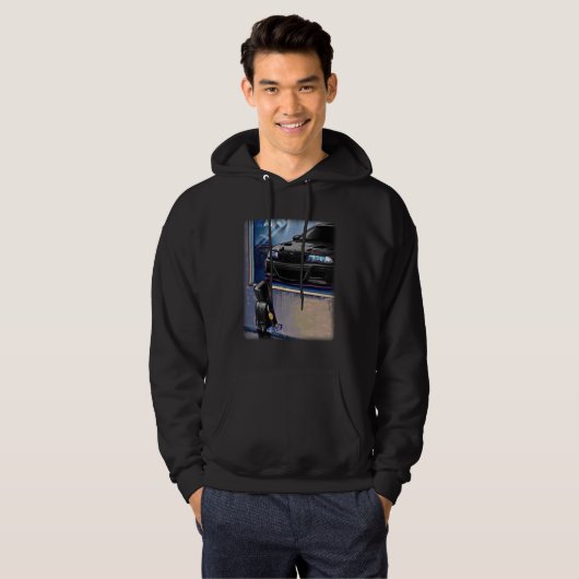 Kind Kijkend naar Dream Car Artwork Hoodie (Voorkant volledig)