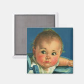  kind, kind, kind of meisje in hoge kinderstoel magneet (Voorkant / Achterkant)