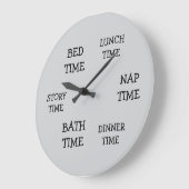 kind kinderen kinderkamer dagelijkse planning grij grote klok (Hoek)