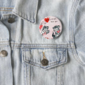 Kind Kitten Valentijn Pin Ronde Button 5,7 Cm (In situ)