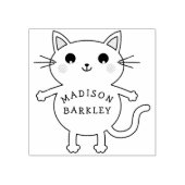 Kind kitty kat schattig rubberstempel (Afrduk)