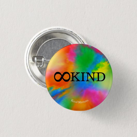∞ KIND-knop Ronde Button 3,2 Cm (Voorkant /achterkant)