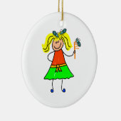 Kind kop-ijs keramisch ornament (Rechts)