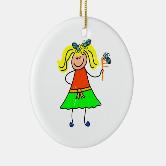 Kind kop-ijs keramisch ornament (Rechts)