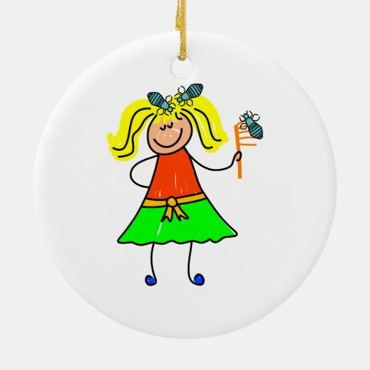 Kind kop-ijs keramisch ornament (Achterkant)