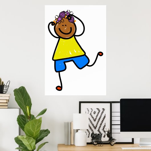 Kind kop-ijs poster (Thuiskantoor)