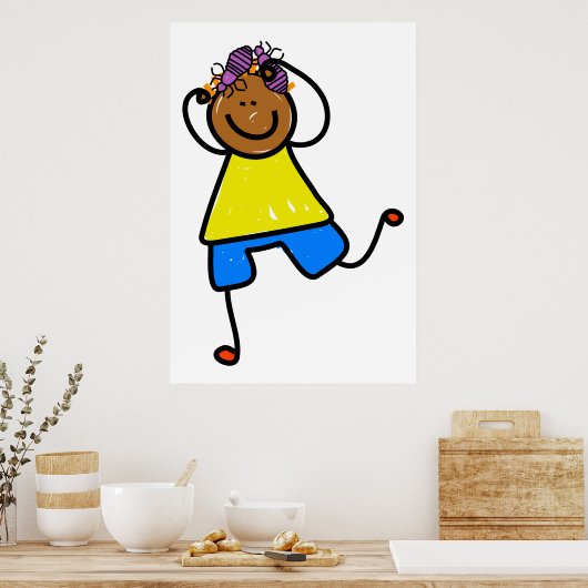 Kind kop-ijs poster (Keuken)