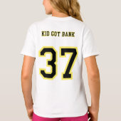 "Kind kreeg Bank T-shirt Jersey #37 Kledingontwerp (Achterkant)