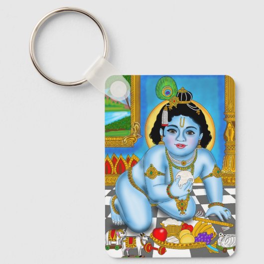 Kind Krishna-sleutelhanger Sleutelhanger (Voorkant)