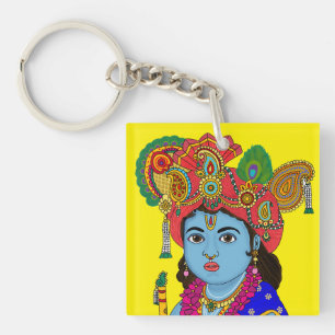 Kind Krishna-sleutelhanger Sleutelhanger